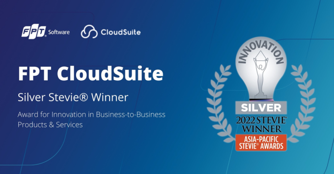 CloudSuite đạt giải Bạc Stevie Awards 2022. Ảnh: FPT Software