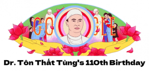 Google Doddle tôn vinh giáo sư Tôn Thất Tùng - Ảnh 1.