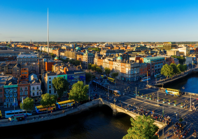 Thành phố Dublin – Ireland. Ảnh: iStock