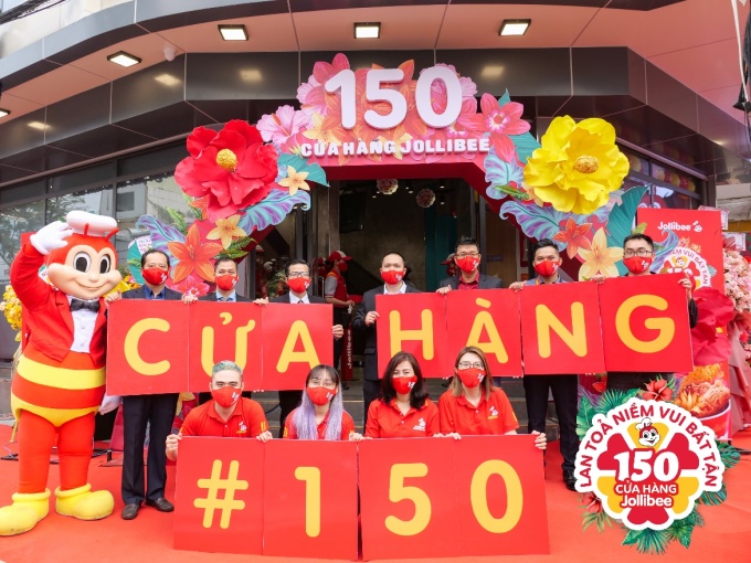 Jollibee Việt Nam chào đón cửa hàng thứ 150. Ảnh: Jollibee