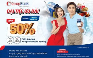 Đại tiệc ưu đãi cùng Co-opBank Mobile Banking