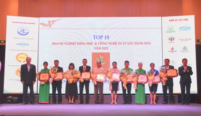 Top 10 Doanh nghiệp Khoa học và Công nghệ tiêu biểu. Ảnh: ...