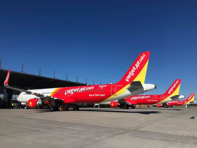 Tàu bay A321neo thế hệ mới của Vietjet Air. Ảnh: Vietjet Air