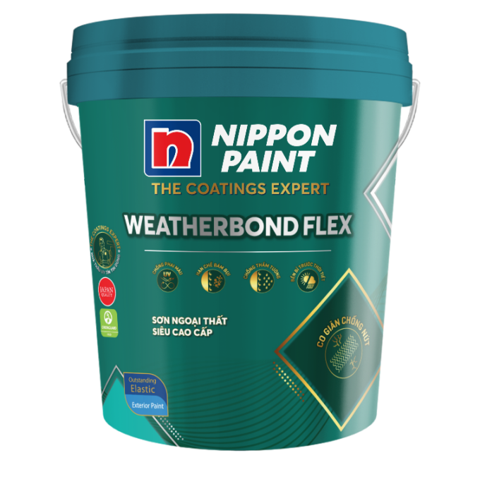 Bố cục trên bao bì mới của Nippon Paint có nhiều cải tiến với 4 điểm nhấn quan trọng: thương hiệu, thông điệp sản phẩm, màu sắc và chất liệu.