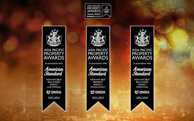 DKRA Vietnam “bội thu” 3 giải thưởng danh giá tại Asia Pacific Property Awards 2022