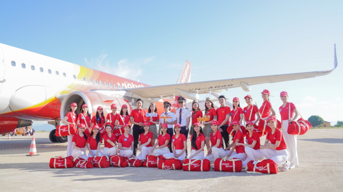 Vietjet luôn đồng hành cùng Miss World Vietnam 2022 với những chuyến bay chuyên chở các thí sinh khắp mọi miền Tổ quốc đến với các vòng thi. Trước đó, đơn vị này đã đồng hành cùng các hoa hậu Mai Phương Thúy, Phạm Hương, Nguyễn Cao Kỳ Duyên, Đỗ Mỹ Linh, H’Hen Nie, Lương Thùy Linh, Nguyễn Thúc Thùy Tiên... trên chặng đường chinh phục ngôi vị cao nhất tại các đấu trường nhan sắc trong nước và quốc tế. Ảnh: Ánh Dương