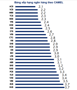 Cập nhật bảng xếp hạng 27 ngân hàng Việt theo mô hình CAMEL cuối quý 2/2022 - Ảnh 1.