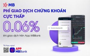 Giao dịch chứng khoán trên app MBBank – Thuận tiện, phí cực thấp 0.06%