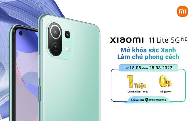 Xiaomi 11 Lite 5G NE ra mắt phiên bản màu mới xanh bạc hà