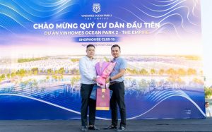 Dự án Vinhomes Ocean Park 2 – The Empire bàn giao căn shophouse đầu tiên